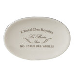 Clayre & Eef | Zeepbakje Wit 14x10x3 cm | 6CE1235 Clayre & Eef | Zeepbakje Wit 14x10x3 cm | 6CE1235