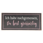 Clayre & Eef | Tekstbord Bruin 30x1x13 cm | 6Y3250