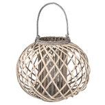 Clayre & Eef | Windlicht Grijs ø 47x36 cm | 6RO0383XL Clayre & Eef | Windlicht Grijs ø 47x36 cm | 6RO0383XL