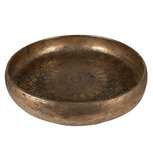 Clayre & Eef | Decoratief Dienblad Goudkleurig ø 50x8 cm | 6Y4978 Clayre & Eef | Decoratief Dienblad Goudkleurig ø 50x8 cm | 6Y4978