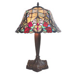 Clayre & Eef | Tiffany Tafellamp Meerkleurig ø 42x58 cm E27/max 2x60W | 5LL-6072 Clayre & Eef | Tiffany Tafellamp Meerkleurig ø 42x58 cm E27/max 2x60W | 5LL-6072