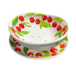 Fruit-test kersen wit rood groen 22x22 cm | AL021 | Piccobella Fruit-test kersen wit rood groen 22x22 cm | AL021 | Piccobella