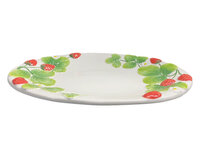Schaal aardbeien ovaal 43x31 cm wit rood | Serveerschaal | AL029 | Piccobella Schaal aardbeien ovaal 43x31 cm wit rood | Serveerschaal | AL029 | Piccobella