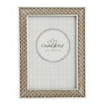 Clayre & Eef | Fotolijst Zilverkleurig 13x1x18 cm / 10x15 cm | 2F0523ZI Clayre & Eef | Fotolijst Zilverkleurig 13x1x18 cm / 10x15 cm | 2F0523ZI