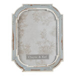 Clayre & Eef | Fotolijst Grijs, Blauw 15x1x20 cm / 13x18 cm | 2F0854 Clayre & Eef | Fotolijst Grijs, Blauw 15x1x20 cm / 13x18 cm | 2F0854