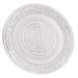 Clayre & Eef | Servies Dinerbord Transparant ø 25x1 cm | 6GL0224 Clayre & Eef | Servies Dinerbord Transparant ø 25x1 cm | 6GL0224