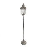 Clayre & Eef | Vloerlamp Zilverkleurig ø 21x140 cm E14/Max 1x 60W | 5LMP662 Clayre & Eef | Vloerlamp Zilverkleurig ø 21x140 cm E14/Max 1x 60W | 5LMP662