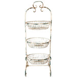 Clayre & Eef | Opbergrek Manden Wit 41x38x112 cm | 5Y0335 Clayre & Eef | Opbergrek Manden Wit 41x38x112 cm | 5Y0335