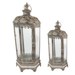 Clayre & Eef | Lantaarns Set van 2 26x26x62 / 18x18x41 cm | 5Y1102 Clayre & Eef | Lantaarns Set van 2 26x26x62 / 18x18x41 cm | 5Y1102