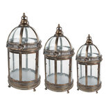 Clayre & Eef | Lantaarns Set van 3 ø 35x92/100 / ø 30x72/81 / ø 25x54/59 cm | 5Y1108 Clayre & Eef | Lantaarns Set van 3 ø 35x92/100 / ø 30x72/81 / ø 25x54/59 cm | 5Y1108