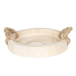 Clayre & Eef | Dienblad bruin ø 35x6 cm | 6H1756 Clayre & Eef | Dienblad bruin ø 35x6 cm | 6H1756