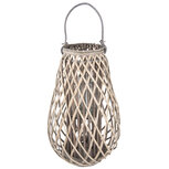 Clayre & Eef | Windlicht Grijs ø 38x60 cm | 6RO0386L