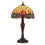 Clayre & Eef | Tiffany Tafellamp Libelle Geel ø 30x53 cm E27/max 1x60W | 5LL-9347 Clayre & Eef | Tiffany Tafellamp Libelle Geel ø 30x53 cm E27/max 1x60W | 5LL-9347
