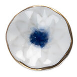 Clayre & Eef | Deurknop Blauw Wit ø 4x3 cm / S4 cm | 65202 Clayre & Eef | Deurknop Blauw Wit ø 4x3 cm / S4 cm | 65202