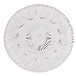 Clayre & Eef | Servies Dinerbord Transparant ø 25x1 cm | 6GL0227 Clayre & Eef | Servies Dinerbord Transparant ø 25x1 cm | 6GL0227