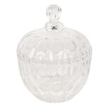 Clayre & Eef | Bonbonniere met deksel Transparant ø 14x17 cm | 6GL2832 Clayre & Eef | Bonbonniere met deksel Transparant ø 14x17 cm | 6GL2832