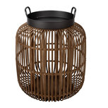 Clayre & Eef | Bijzettafel Bruin Zwart ø 51x60 cm | 50746 Clayre & Eef | Bijzettafel Bruin Zwart ø 51x60 cm | 50746
