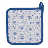 Clayre & Eef | Pannenlap Beige, Blauw 20x20 cm | BRB45 Clayre & Eef | Pannenlap Beige, Blauw 20x20 cm | BRB45