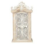5H0404 | Wandkast 32x16x61 cm Bruin Beige Hout Rechthoek Opbergkast | Clayre & Eef 5H0404 | Wandkast 32x16x61 cm Bruin Beige Hout Rechthoek Opbergkast | Clayre & Eef