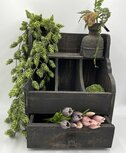 Gruttersbak met lade stoer robuust geleefd hout 3 vakken Grijs/Bruin 37 x 45 cm keuken | 523585| Home Sweet Home | Landelijke Woonstijl Gruttersbak met lade stoer robuust geleefd hout 3 vakken Grijs/Bruin 37 x 45 cm keuken | 523585| Home Sweet Home | Landelijke Woonstijl
