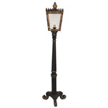 Clayre & Eef | Vloerlamp Zwart Goudkleurig 44x40x172 cm E14/max 1x25W | 5LMP364 Clayre & Eef | Vloerlamp Zwart Goudkleurig 44x40x172 cm E14/max 1x25W | 5LMP364