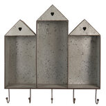 Clayre & Eef | Wandrek Grijs Bruin 62x12x66 cm | 5Y1147 Clayre & Eef | Wandrek Grijs Bruin 62x12x66 cm | 5Y1147