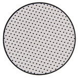 Clayre & Eef | Onderbord Wit, Zwart ø 33x1 cm | LBS85