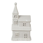 Clayre & Eef | Decoratie Kerk met LED Beige 13x9x23 cm | 6CE1590 Clayre & Eef | Decoratie Kerk met LED Beige 13x9x23 cm | 6CE1590