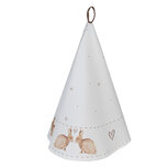 Clayre & Eef | Theedoek Beige Bruin ø 80 cm | BSLC48 Clayre & Eef | Theedoek Beige Bruin ø 80 cm | BSLC48