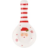 Dekoratief | Lepelhouder m/santa, wit/rood, dolomiet, 24x12x3cm | A215254 Dekoratief | Lepelhouder m/santa, wit/rood, dolomiet, 24x12x3cm | A215254