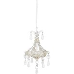 Dekoratief | Hanger kroonluchter, transparant, glas, 8x8x16cm | A215828 Dekoratief | Hanger kroonluchter, transparant, glas, 8x8x16cm | A215828