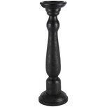 Dekoratief | Kandelaar zwart, hout, 12x12x40cm | A218015 Dekoratief | Kandelaar zwart, hout, 12x12x40cm | A218015