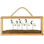 Dekoratief | Wandkader hout m/reigers, 50x23x5cm | A200093 Dekoratief | Wandkader hout m/reigers, 50x23x5cm | A200093