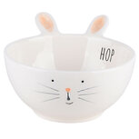Dekoratief | Bowl bunny 'Hop', wit, keramiek, 12x12x9cm | A220408 Dekoratief | Bowl bunny 'Hop', wit, keramiek, 12x12x9cm | A220408