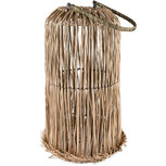 Dekoratief | Lantaarn m/oor, naturel, 24x24x31cm | A220467 Dekoratief | Lantaarn m/oor, naturel, 24x24x31cm | A220467