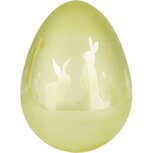 Dekoratief | Deco ei groen, glas, 15x15x20cm | A220689