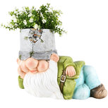 Dekoratief | Tuindeco gnoom liggend, Bloempot, magnesium, 36x19x26cm | A220931 Dekoratief | Tuindeco gnoom liggend, Bloempot, magnesium, 36x19x26cm | A220931
