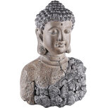 Dekoratief | Tuindeco boedha grijs, magnesium, 27x17x39cm | A220936 Dekoratief | Tuindeco boedha grijs, magnesium, 27x17x39cm | A220936