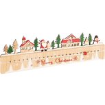 Dekoratief | Kalender 'Merry Christmas', rood/naturel, hout, 43x5x12cm | A225081 Dekoratief | Kalender 'Merry Christmas', rood/naturel, hout, 43x5x12cm | A225081