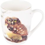 Dekoratief | Mok 'Winter Owl', porselein, 8x5x10cm | A225101 Dekoratief | Mok 'Winter Owl', porselein, 8x5x10cm | A225101