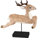 Dekoratief | Hert op voet, naturel/zwart, 35x8x39cm | A225244 Dekoratief | Hert op voet, naturel/zwart, 35x8x39cm | A225244