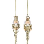 Dekoratief | Hanger notenkraker, goud, resina, 4x3x13cm, set van 2 stuks | A225418 Dekoratief | Hanger notenkraker, goud, resina, 4x3x13cm, set van 2 stuks | A225418