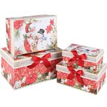 Dekoratief | Set 4 dozen 'Classic Santa', karton, 23x16x12cm | A225882 Dekoratief | Set 4 dozen 'Classic Santa', karton, 23x16x12cm | A225882