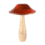 Dekoratief | Paddenstoel, naturel/rood, hout/email, 22x22x35cm | A238249 Dekoratief | Paddenstoel, naturel/rood, hout/email, 22x22x35cm | A238249