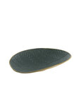 Dekoratief | Deco schaal blad, groen/goud, aluminium, 30x20x7cm | A229040 Dekoratief | Deco schaal blad, groen/goud, aluminium, 30x20x7cm | A229040