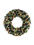 Dekoratief | Krans m/kerstballetjes, groen/goud, 33x33x5cm | A229105 Dekoratief | Krans m/kerstballetjes, groen/goud, 33x33x5cm | A229105