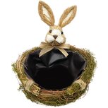 Dekoratief | Mandje m/bunny, bruin, naturel, 24x19x20cm | A230159 Dekoratief | Mandje m/bunny, bruin, naturel, 24x19x20cm | A230159