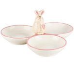Dekoratief | Deco schaaltje m/bunny, wit, keramiek, 20x19x8cm | A230550 Dekoratief | Deco schaaltje m/bunny, wit, keramiek, 20x19x8cm | A230550