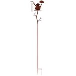 Dekoratief | Tuinprikker hydrometer m/kikker, roest, metaal, 22x13x135cm | A230609 Dekoratief | Tuinprikker hydrometer m/kikker, roest, metaal, 22x13x135cm | A230609