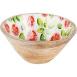 Dekoratief | Bowl 'Tomato TIme', hout/email, 25x25x12cm | A230901 Dekoratief | Bowl 'Tomato TIme', hout/email, 25x25x12cm | A230901
